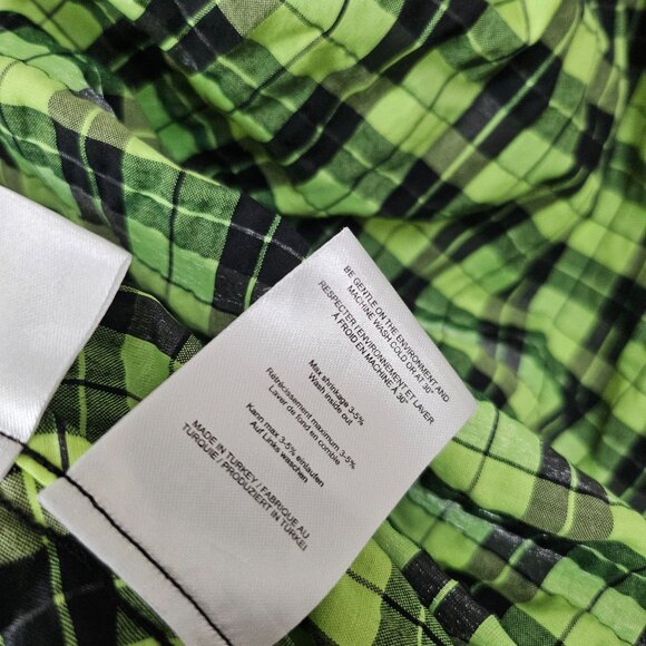 Ganni Green Seersucker Dress EU 38 - Picture 9 of 10